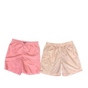 2 swimming trunks bundle, Old Navy youth trunks, Caribbean Swimwear adult trunks